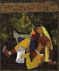 Village Woman  - Maqbool Fida Husain Indian Painting - Canvas Prints
