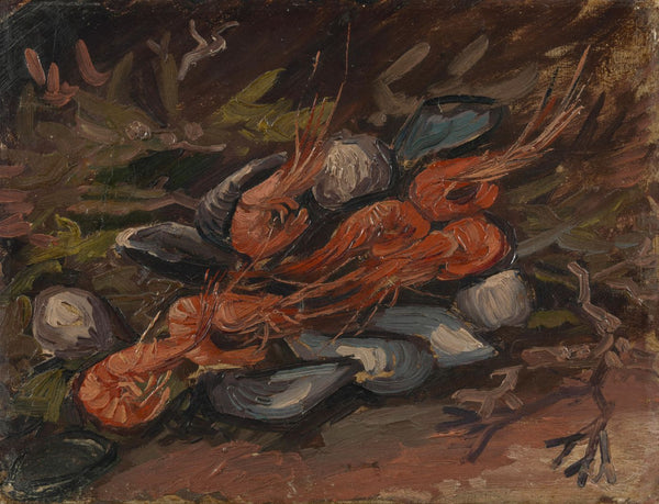 Prawns and Mussels - Art Prints