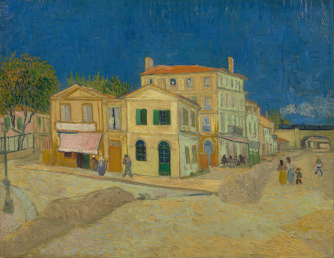 The Yellow House on the Street - Posters by Vincent Van Gogh