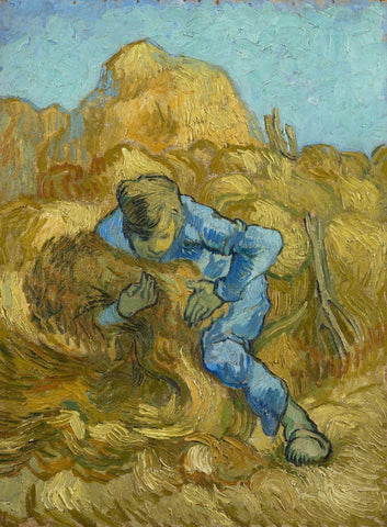 The Sheaf-Binder (after Millet) - Large Art Prints by Vincent Van Gogh