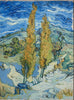 Vincent Van Gogh - Two Poplars On A Road Through The Hills - Canvas Prints