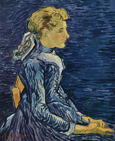 Portrait Of Adeline Revoux - Vincent van Gogh - Post Impressionist - Canvas Prints