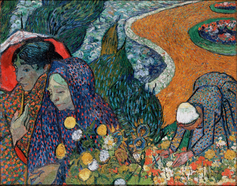 Memory of the Garden at Etten (Ladies of Arles) - Posters by Vincent van Gogh