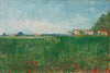 Farmhouses In A Wheat Field Near Arles - Canvas Prints