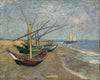 Fishing Boats On The Beach At Les Saintes-Maries-de-la-Mer - Large Art Prints