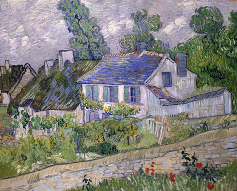 Vincent van Gogh - Houses at Auvers - Framed Prints by Vincent Van Gogh