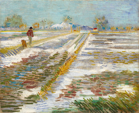 Landscape With Snow by Vincent Van Gogh