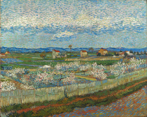 Peach Blossoms In The Crau by Vincent Van Gogh