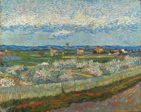 Vincent van Gogh - Perzikbomen in bloei - Large Art Prints by Vincent Van Gogh