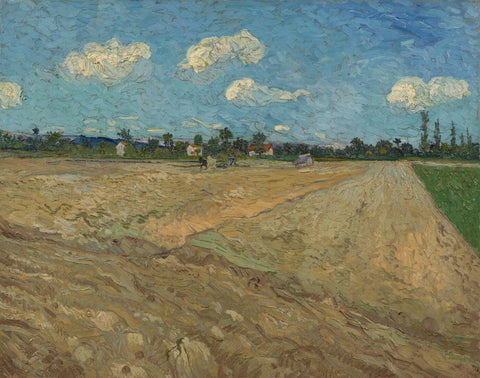 Vincent van Gogh - Ploughed Fields (The Furrows) - Large Art Prints by Vincent Van Gogh