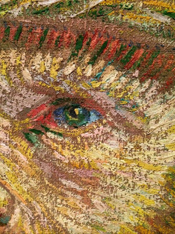 Self Portrait With Eye - Large Art Prints by Vincent Van Gogh