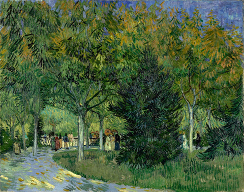 Sentiero In Un Parco - Avenue In The Park - Framed Prints