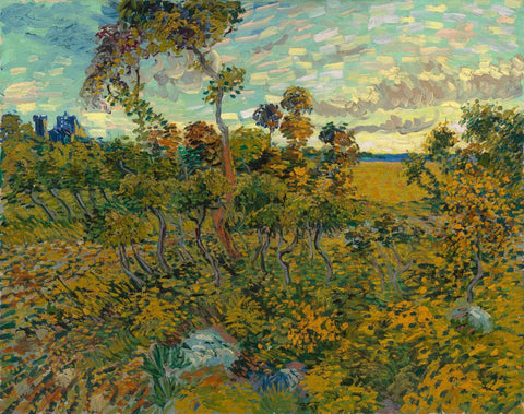 Vincent van Gogh - Sunset at Montmajour - Large Art Prints by Vincent Van Gogh