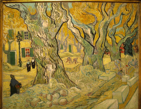 Vincent van Gogh - The Road Menders St Remy 1889 - Large Art Prints