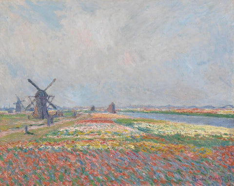Tulpenvelden Vlak Bij Den Haag - Tulip Fields Near The Hague - Posters by Claude Monet