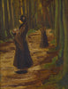 Two Women In A Wood - Vincent Van Gogh - Posters