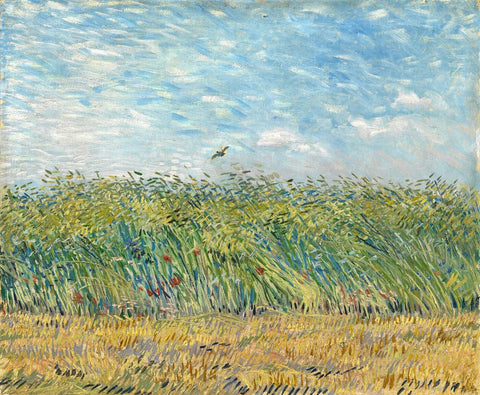 Wheat Field With A Lark 1887 - Vincent Van Gogh by Vincent Van Gogh