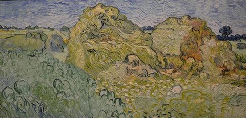Field With Stacks Of Wheat 1890 - Vincent Van Gogh - Canvas Prints