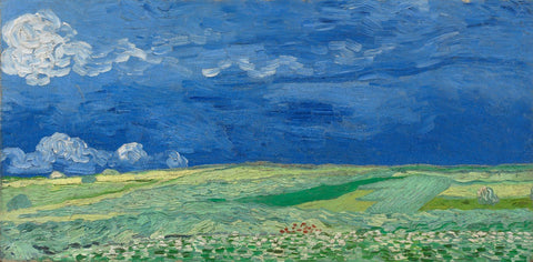 Vincent van Gogh - Wheatfield under thunderclouds - I - Posters by Vincent Van Gogh