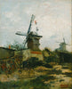 Windmills On Montmartre ( Le Moulin de Blute-Fin ) 1886 - Vincent Van Gogh - Framed Prints