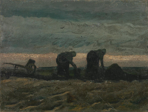 Women On The Peat Moor by Vincent Van Gogh