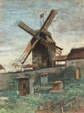 Moulin De La Galette - Large Art Prints by Vincent Van Gogh