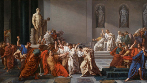 The Death of Julius Caesar (La Morte Di Cesare) - Vincenzo Camuccini - Art Prints