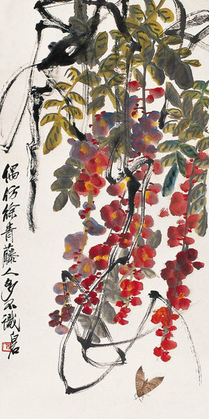 Vines - Qi Baishi - Modern Gongbi Chinese Painting - Canvas Prints