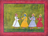 Vintage Indian Art - Ramayana - FIVE FOLIOS FROM A RAMAYANA SERIES - Rajput Painting - Mewar - 18 Century - Canvas Prints