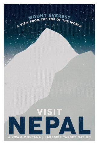 Vintage Poster - Visit Nepal by Travel