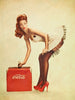 Vintage Art - Coca Cola Poster - Framed Prints