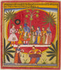 Krishna With Radha And Gopis - Framed Prints
