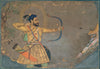 Indian Miniature Art - Sultan Adil Shah slays A Tiger - Canvas Prints