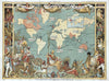 Vintage Map - British Empire In 1886 - Framed Prints