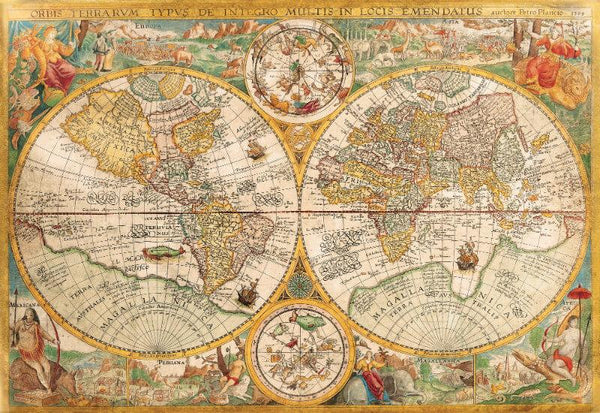Vintage Map - Large Art Prints