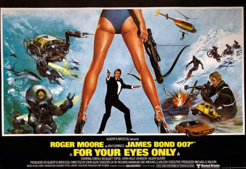 Vintage Movie Art Poster - For Your Eyes Only - Tallenge Hollywood James Bond Poster Collection by Tallenge Store