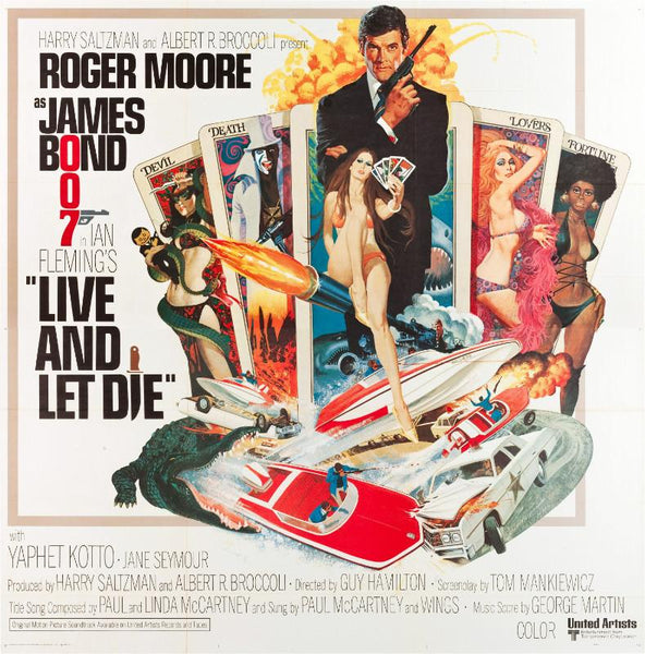 Vintage Movie Art Poster - Live And Let Die - Tallenge Hollywood James Bond Poster Collection - Framed Prints