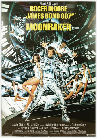 Vintage Movie Art Poster - Moonraker - Tallenge Hollywood James Bond Poster Collection - Posters by Tallenge Store