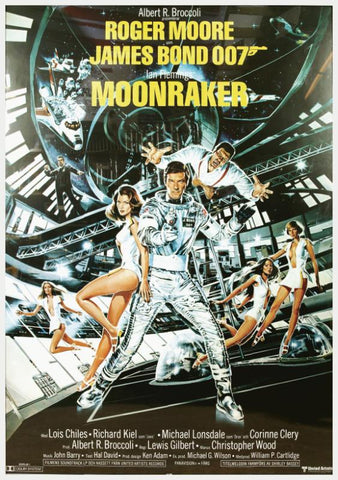 Vintage Movie Art Poster - Moonraker - Tallenge Hollywood James Bond Poster Collection - Posters