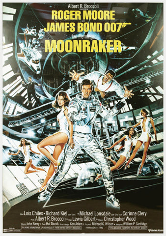 Vintage Movie Art Poster - Moonraker - Tallenge Hollywood James Bond Poster Collection by Tallenge Store