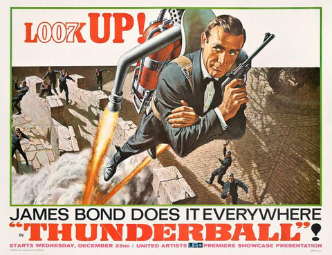 Vintage Movie Art Poster - Thunderball - Tallenge Hollywood James Bond Poster Collection - Posters by Tallenge Store