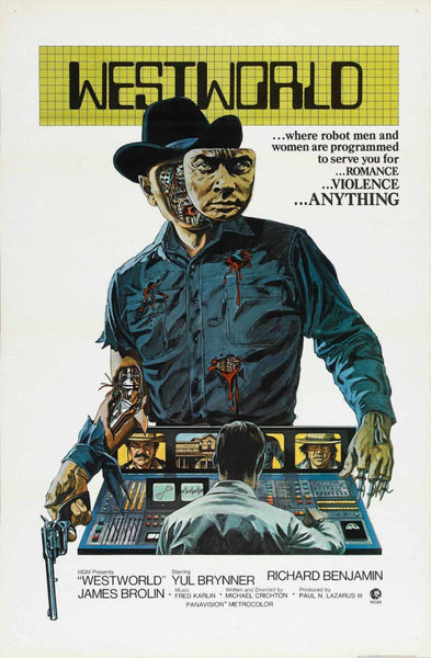 Vintage Movie Poster- WestWorld -Yul Bryner - Hollywood Collection - Posters