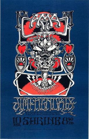 Vintage Music Concert Poster - Jimi Hendrix Experience 1973 Shrine Auditorium - Tallenge Music Collection by Joel Jerry