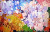 Violet Sunlight - Lynne Drexler - Abstract Floral Painitng - Canvas Prints