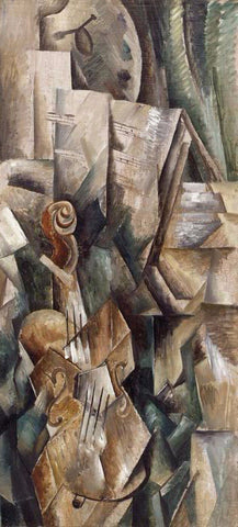 Violin and Palette - Life Size Posters by Georges Braque