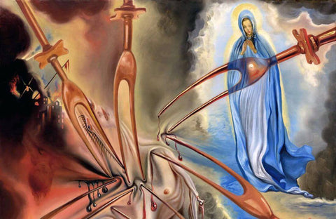 Vision of Hell (Visión del infierno) - Salvador Dali Painting - Surrealism Art - Large Art Prints by Salvador Dali