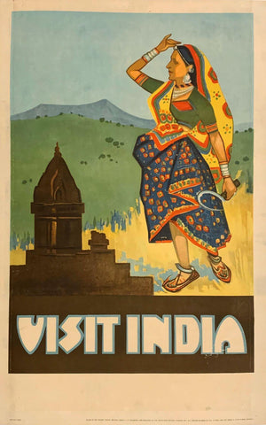 Visit India - 1930s Vintage Travel Poster by Travel