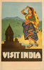 Visit India - 1930s Vintage Travel Poster - Life Size Posters