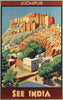 Visit India - Jodhpur - Vintage Poster - Framed Prints