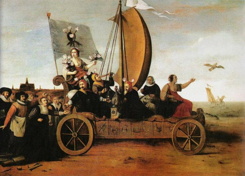 Floras Wagon of Fools - Art Prints by Hendrik Gerritsz Pot